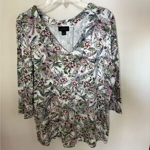 J. Jill Multicolor Floral Top